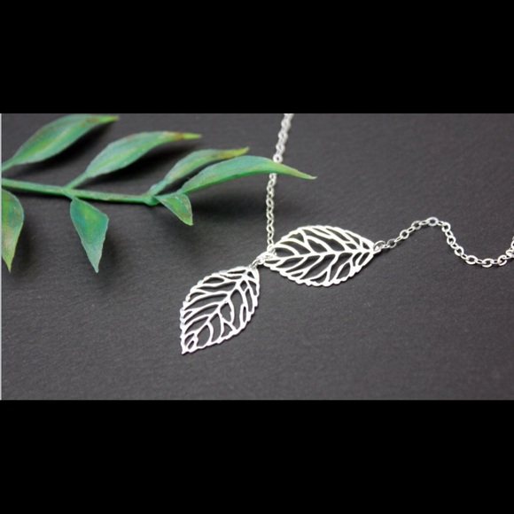 Leaf lariat necklace - Picture 2 of 7